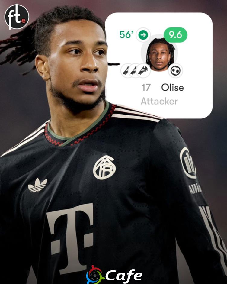 Olise chỉ cần hơn 30 phút để góp công vào 4 bàn, giúp Bayern ngược dòng ngoạn mục
