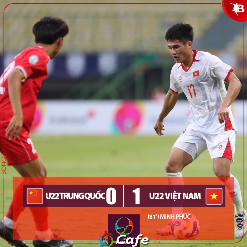 Kết quả U22 Trung Quốc 0-1 U22 Việt Nam: Đòn chí mạng hạ gục chủ nhà