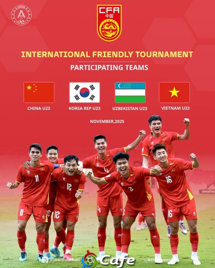 U23 Việt Nam tái ngộ nhà vô địch châu Á tại giải giao hữu ở Trung Quốc