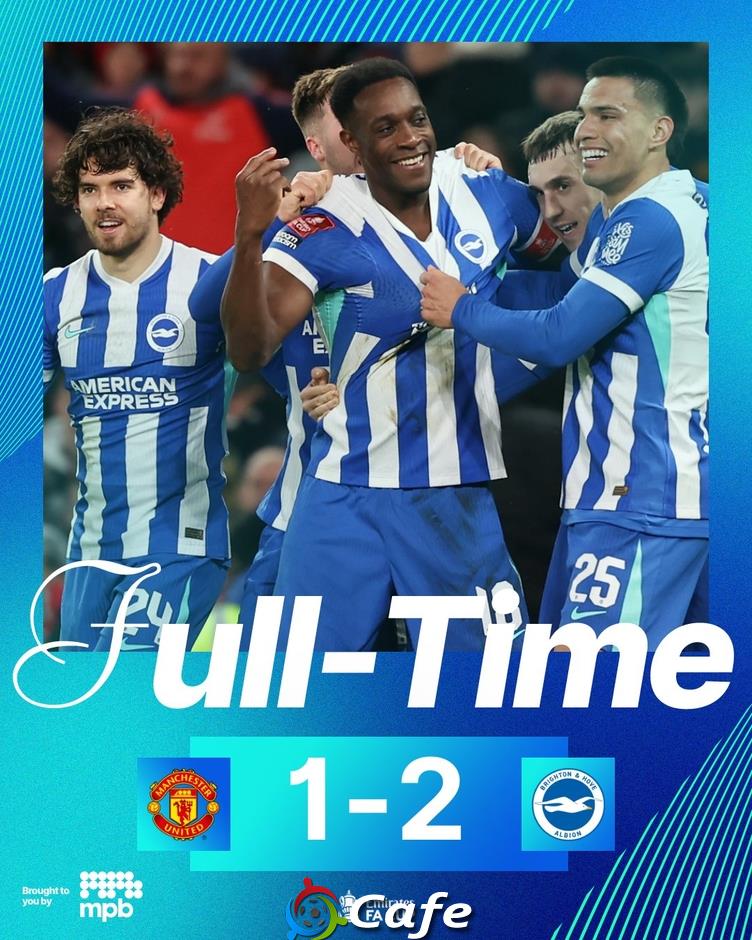 Kết quả MU 1-2 Brighton: Quỷ đỏ bị loại ngay trên sân nhà Kết quả MU 1-2 Brighton: Quỷ đỏ bị loại ngay trên sân nhà