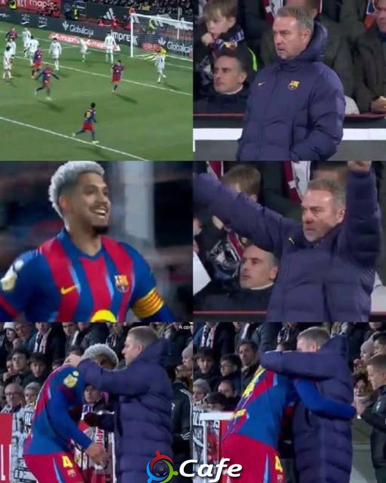Cái ôm của Araujo và phong cách quản trị đặc biệt của Hansi Flick ở Barca