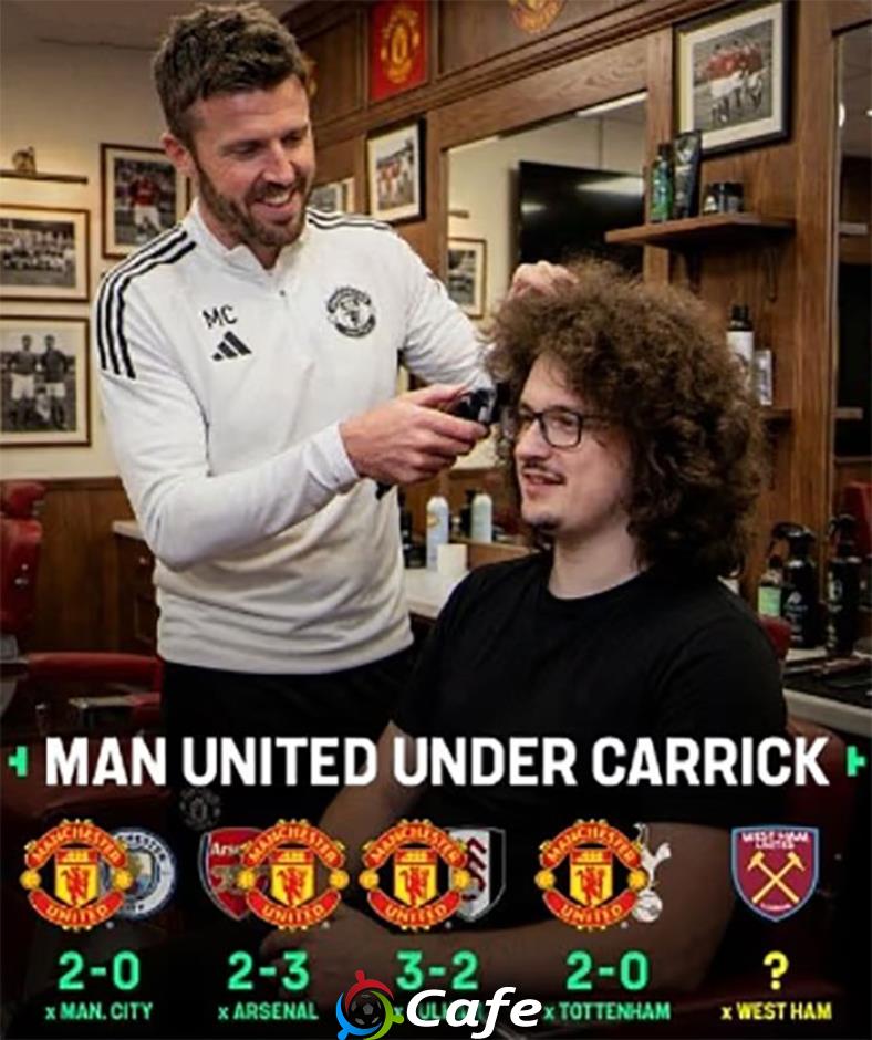 Fan MU nói gì khi sắp được cắt tóc nhờ... HLV Carrick?