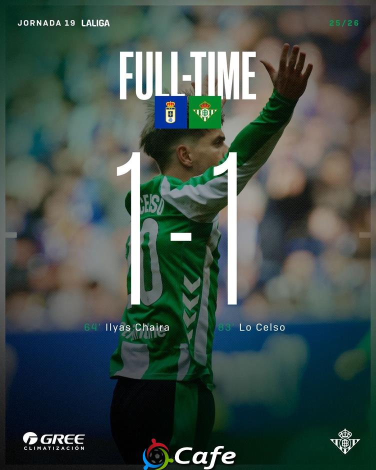 Kết quả Oviedo 1-1 Betis: Trận hòa đáng tiếc