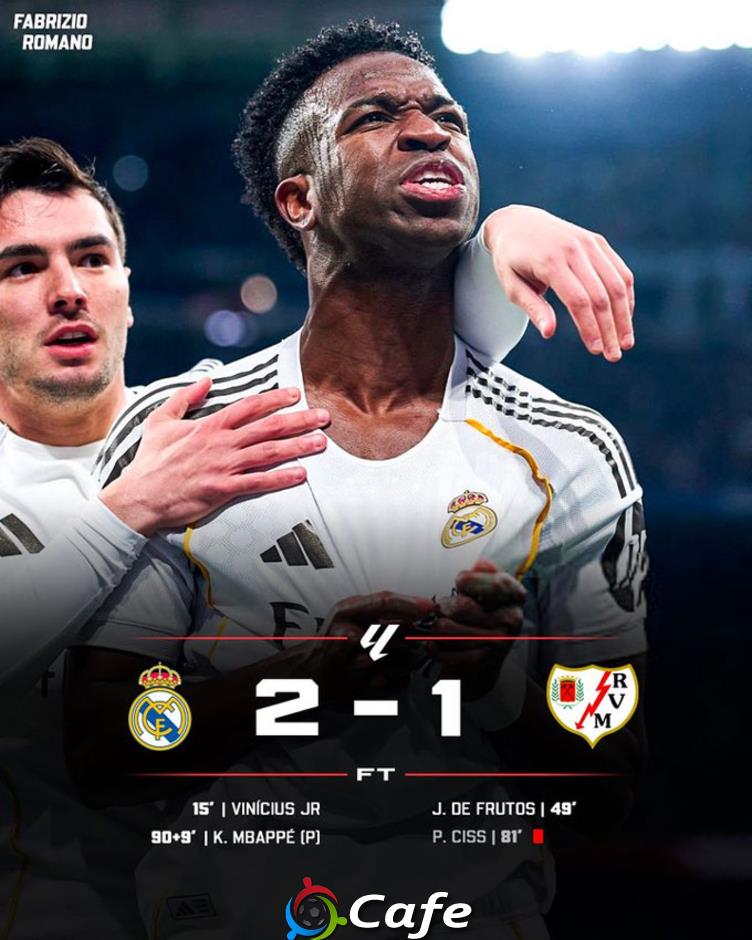 Kết quả Real Madrid 2-1 Vallecano: Chật vật giành 3 điểm