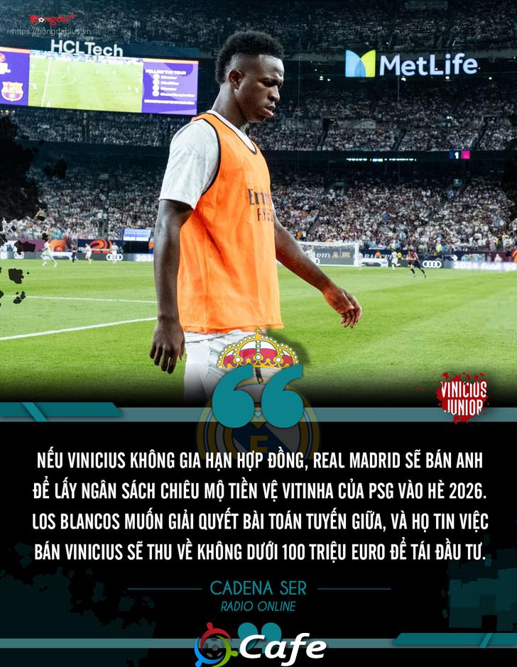 Vinicius Junior: Từ vị thế đua Quả Bóng Vàng đến 'mất dạng' tại Real Madrid Vinicius Junior: Từ vị thế đua Quả Bóng Vàng đến 'mất dạng' tại Real Madrid