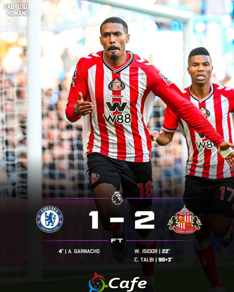 Kết quả Chelsea 1-2 Sunderland: The Blues thua đau phút cuối