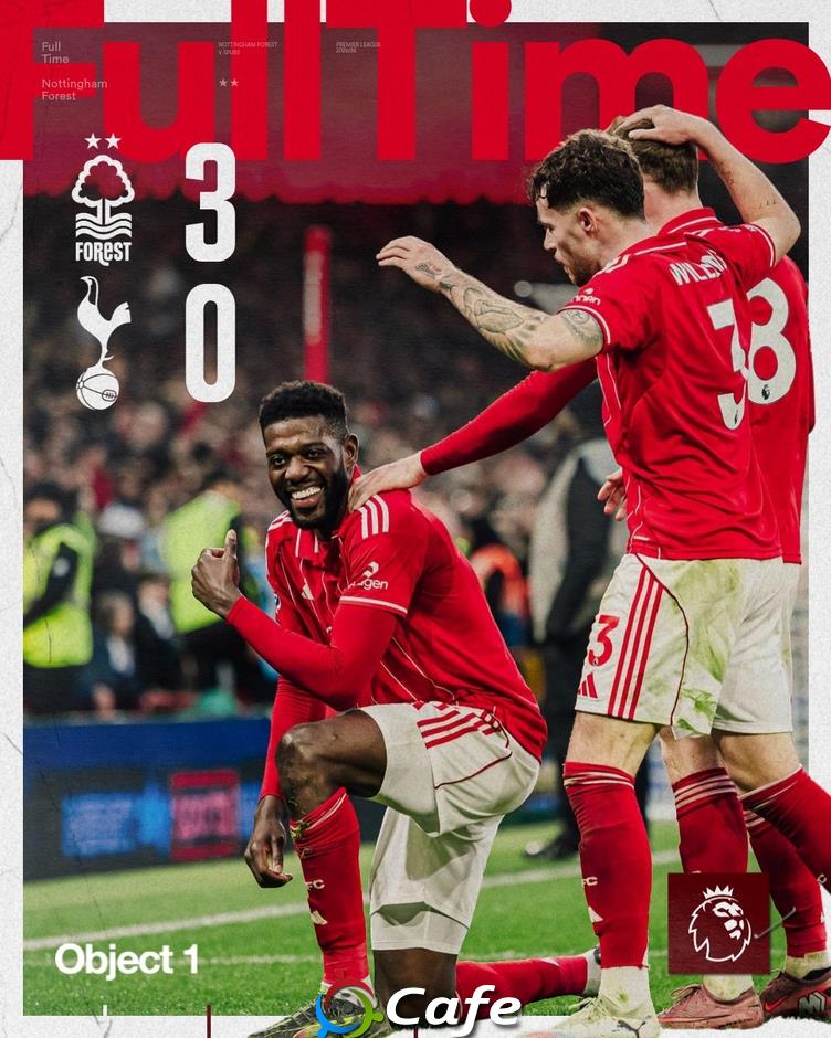 Kết quả Nottingham 3-0 Tottenham: Khách thua trận