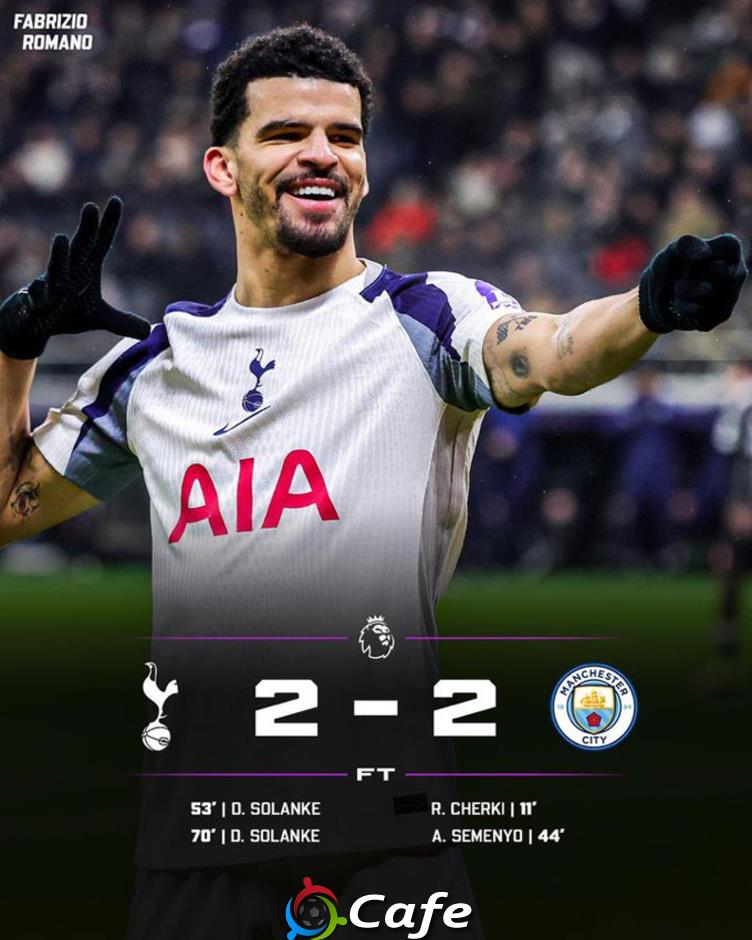 Kết quả Tottenham 2-2 Man City: Man xanh lại hụt bước