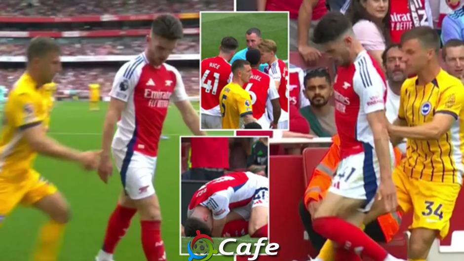 Mikel Arteta chia sẻ cảm giác tức giận với thẻ đỏ của Declan Rice