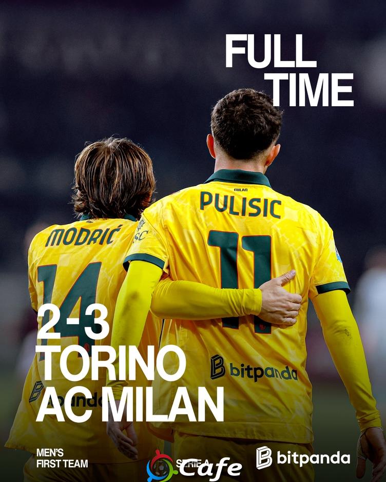 Kết quả Torino 2-3 AC Milan: Show diễn của Pulisic